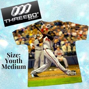 Youth Three 60 Braves Jason Heyward photo T-shirt